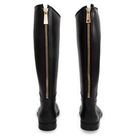 Vysoké jezdecké boty Itálie 659 Černá černý 1