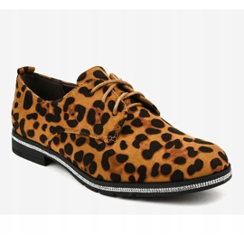 Černé jazzové boty, kamzík leopard C-7222 černý vícebarevný 1
