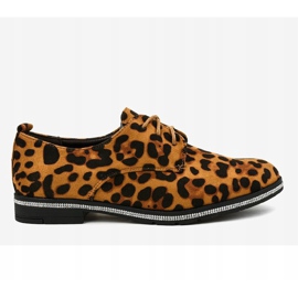 Černé jazzové boty, kamzík leopard C-7222 černý vícebarevný 2
