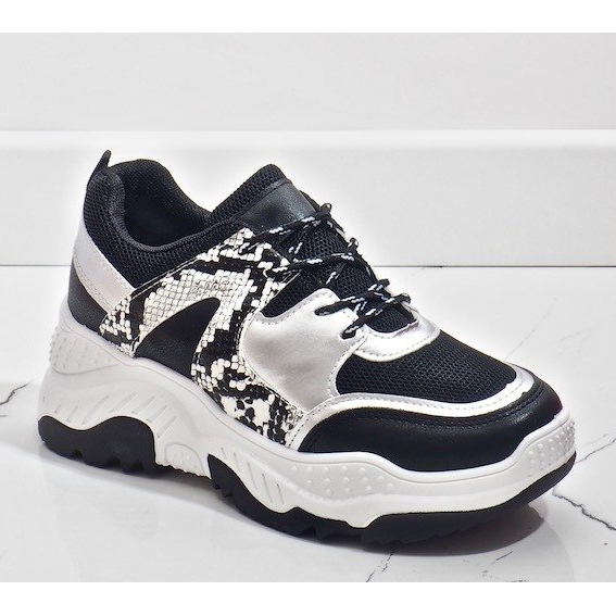 Černá sportovní obuv A88-56 had šedá 1