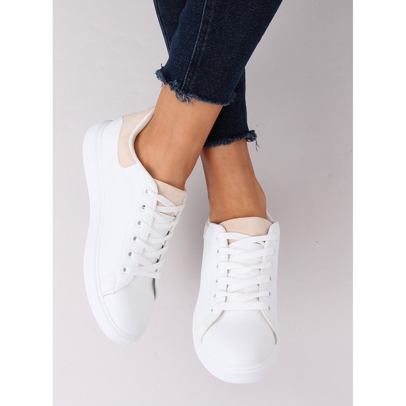 Bílé dámské tenisky LA85P Beige bílý 2