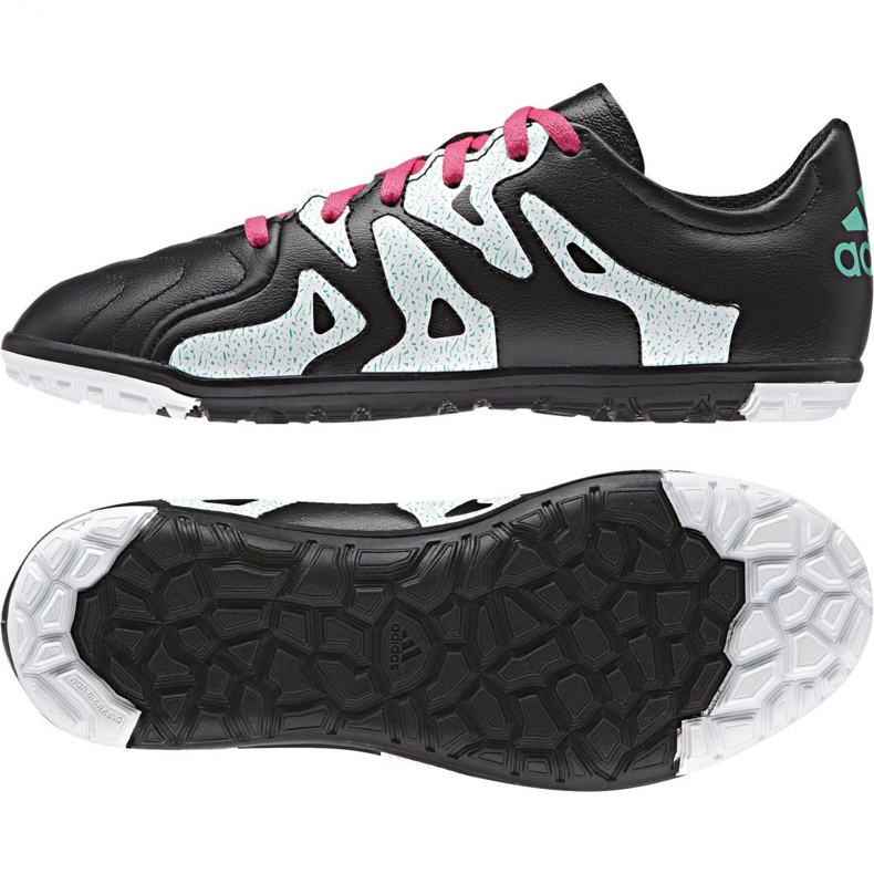 Kopačky Adidas X 15.3 Tf Leather Jr AF4788 černý černý 1
