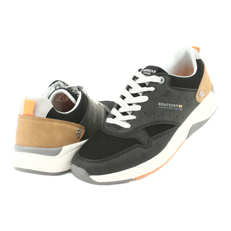 Černá pánská sportovní obuv American Club RH19 4