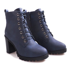 Izolované kotníkové boty W331 Navy Blue námořnická modrá 1