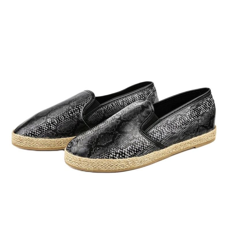 Černé espadrilky B216-1 černý 1