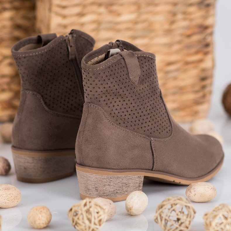 Filippo Prolamované kovbojské boty hnědý 1