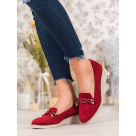 Red Lords On The VINCEZA Wedge červené 1