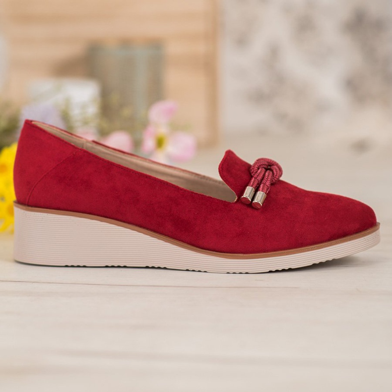 Red Lords On The VINCEZA Wedge červený 2