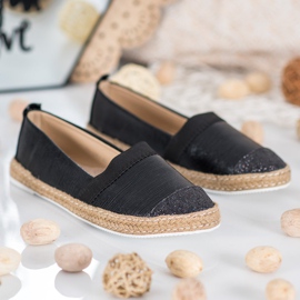 Goodin Espadrilky s eko kůží černá 2