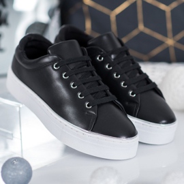 SDS Sportovní tenisky na platformě černý 2