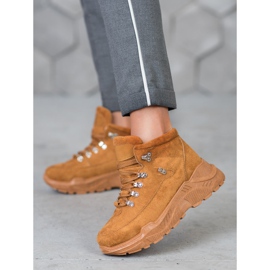 Queentina Semišové tenisky hnědý 2