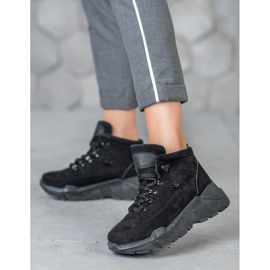 Queentina Semišové tenisky černá 1