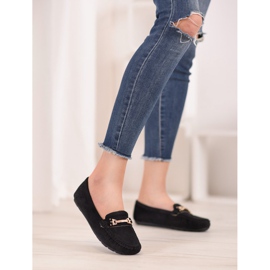 Fama Textilní mokasíny černý 1