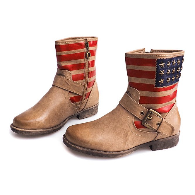 Teplé boty Jodhpur boty Y350 béžové béžový 2