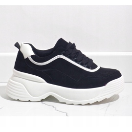 Černé sportovní tenisky z ekokůže 7917-Y černá 1