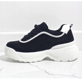 Černé sportovní tenisky z ekokůže 7917-Y černá 2