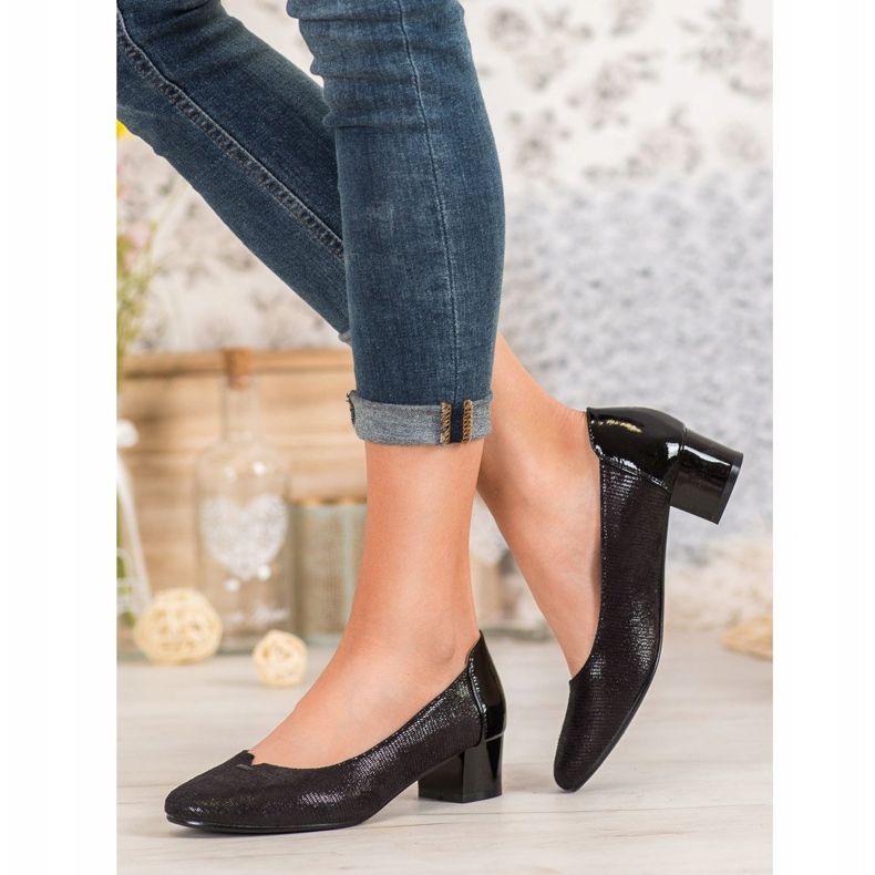 Textilní lodičky VINCEZA černá 2