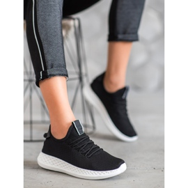 SHELOVET Sportovní obuv se síťovinou černá 2