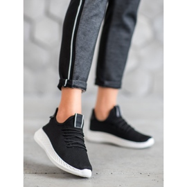 SHELOVET Sportovní obuv se síťovinou černá 1