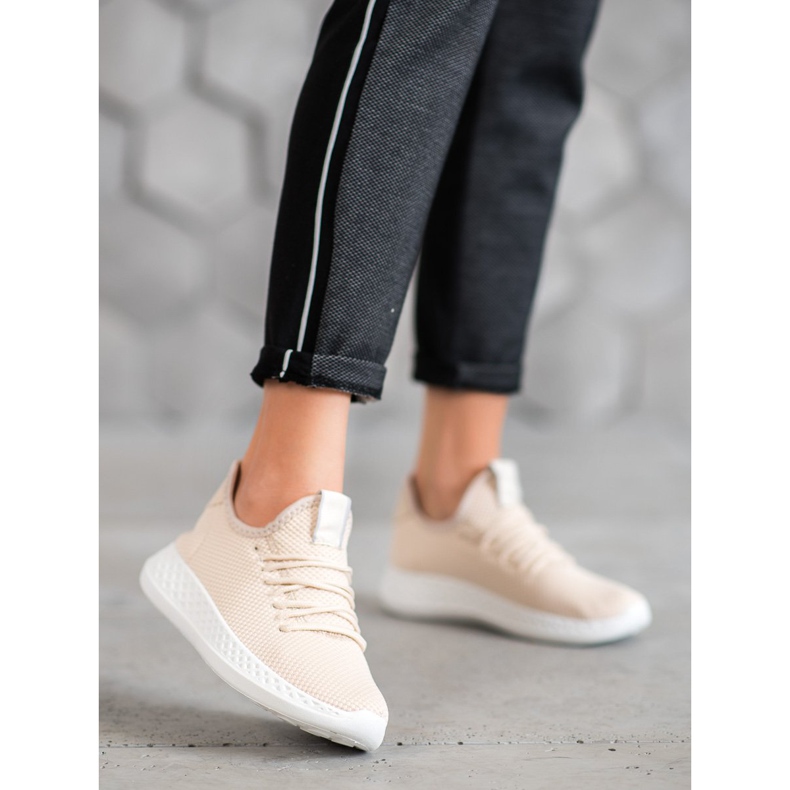 SHELOVET Sportovní obuv se síťovinou hnědý 2