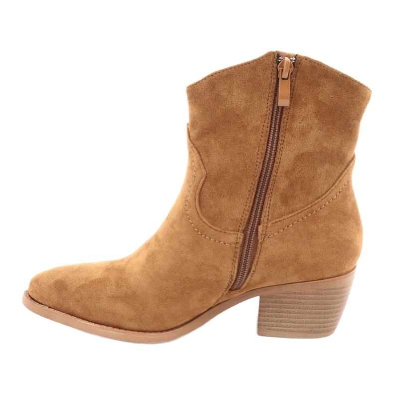 M.Daszyński Neformální dámské kovbojské boty Daszyński 1921, semiš hnědý 2 M.Daszyński Neformální dámské kovbojské boty Daszyński 1921, semiš hnědý 2