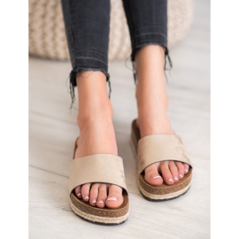 Goodin Módní zlaté pantofle zlatý 2