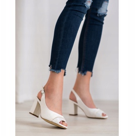 Sergio Leone Otevřené sandály bílý 2