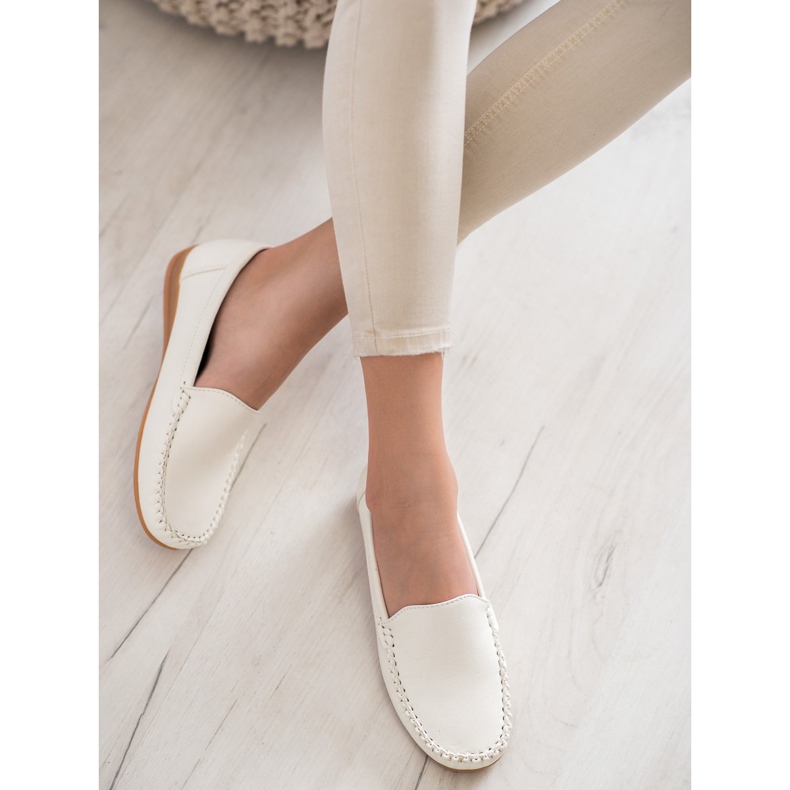 Primavera Mokré mokasíny bílý 1