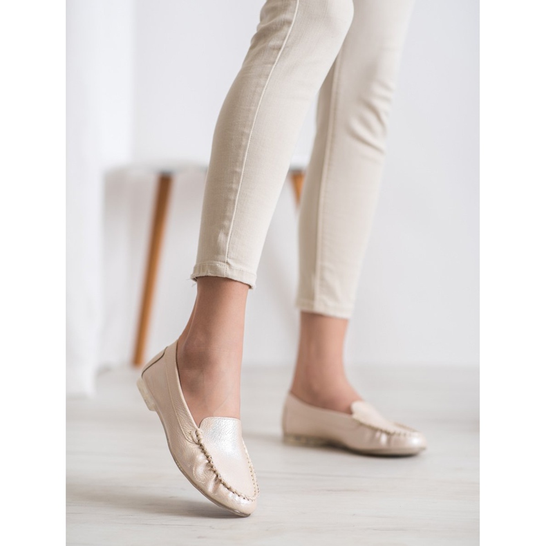 Sergio Leone Mokasíny s holo-efektem žlutá 1