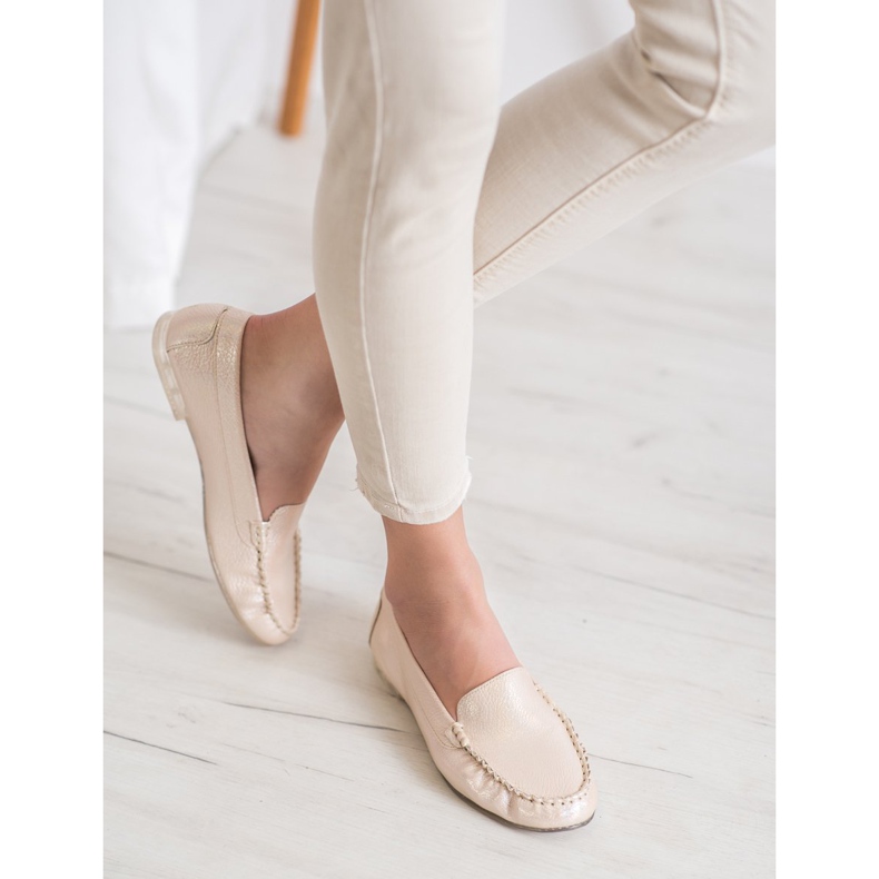 Sergio Leone Mokasíny s holo-efektem žlutá 2