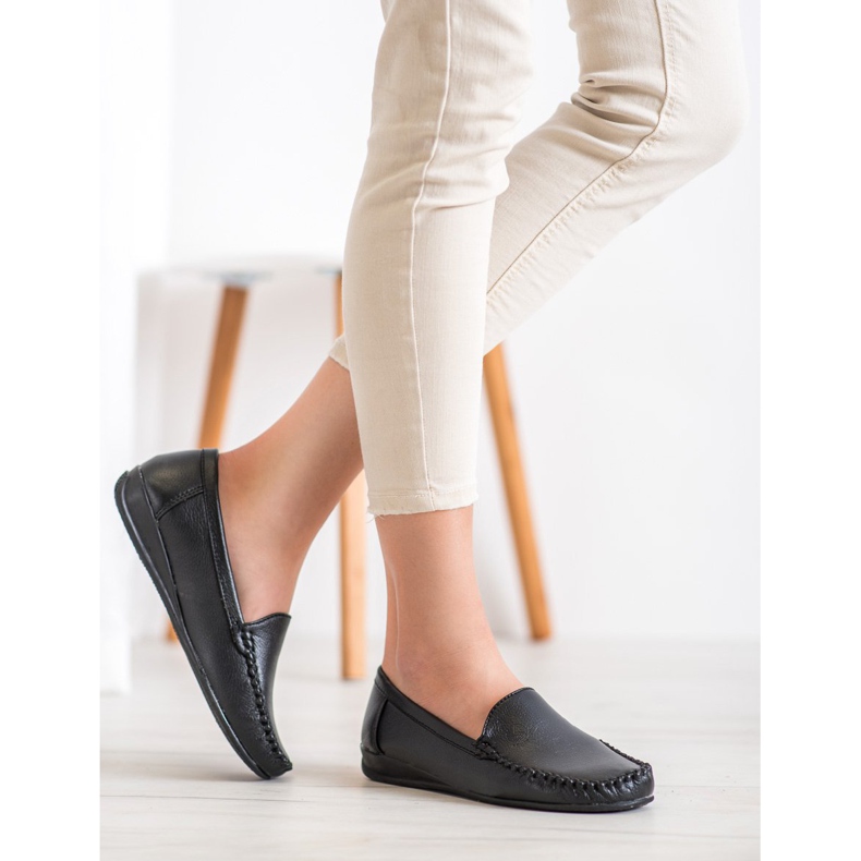 Primavera Mokré mokasíny černá 2
