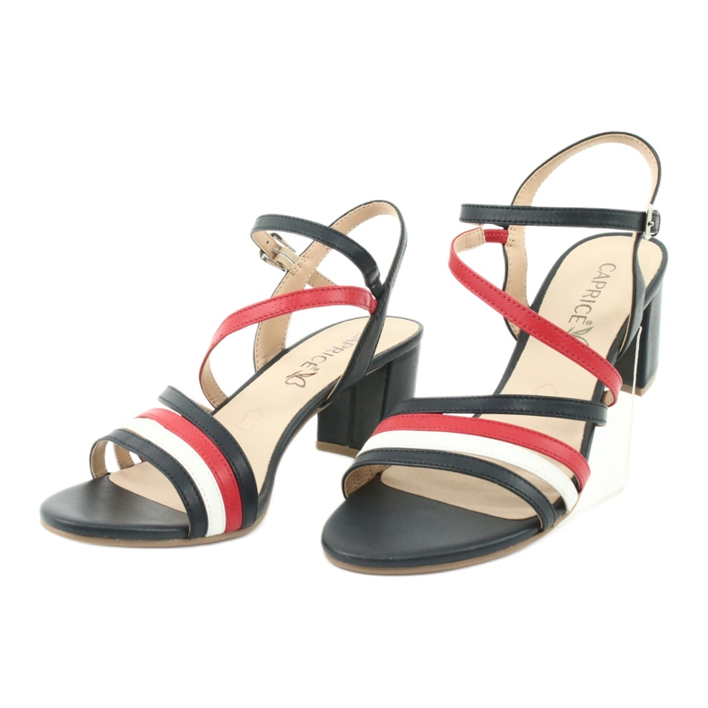 Dámské sandály Caprice 28304 bílý červené námořnická modrá 3