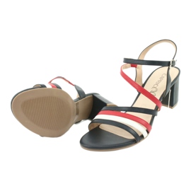 Dámské sandály Caprice 28304 bílý červené námořnická modrá 5