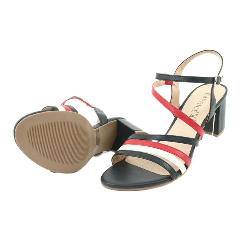 Dámské sandály Caprice 28304 bílý červené námořnická modrá 5