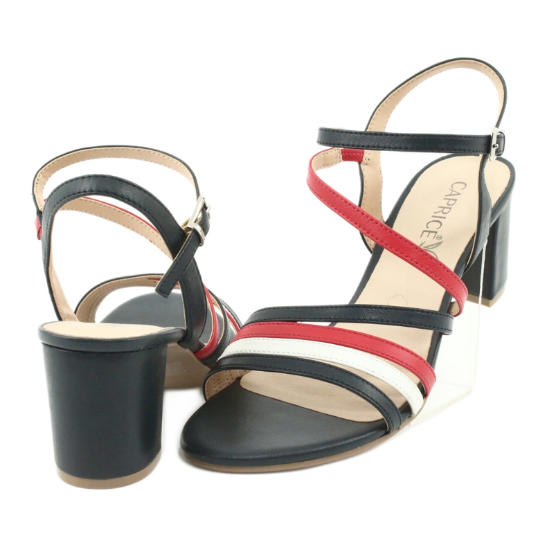 Dámské sandály Caprice 28304 bílý červené námořnická modrá 4