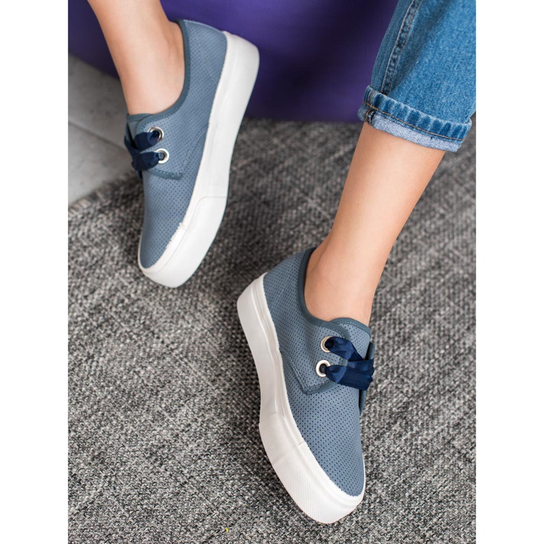 Kylie Tenisky svázané stuhou modrý 1 Kylie Tenisky svázané stuhou modrý 1