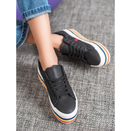 SHELOVET Sportovní Boty Na Platformě černá vícebarevný 2