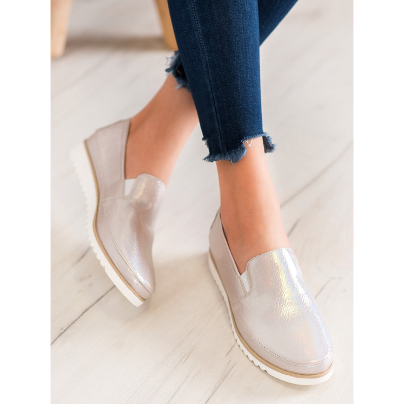 Sergio Leone Zlaté nazouvací boty hnědý žlutá 1