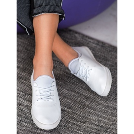 SHELOVET Lehké tenisky s eko kůží bílý 2