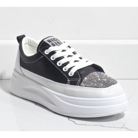 Černé tenisky tenisky zdobené G140-1 černá 1