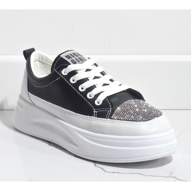 Černé tenisky tenisky zdobené G140-1 černá 1