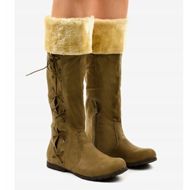 Hnědé, izolované ploché boty AF1151 hnědý 1