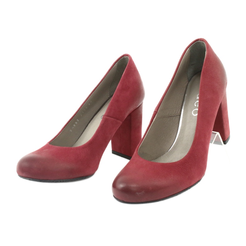 Klasické dámské boty Edeo 2119 claret vícebarevný 2