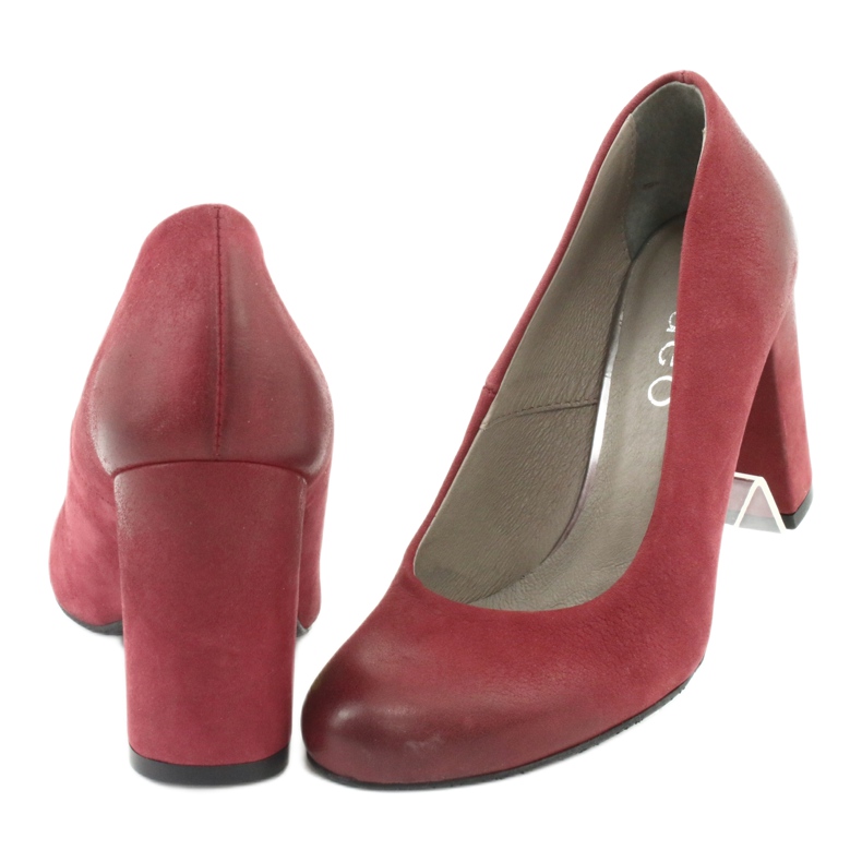 Klasické dámské boty Edeo 2119 claret vícebarevný 3