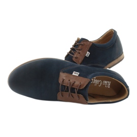 Riko Pánské kožené boty 777 Navy Blue modrý 6