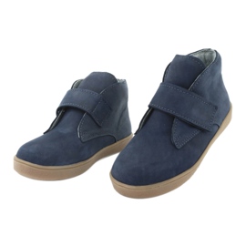 Boty na suchý zip Mazurek 1101 navy blue modrý 3