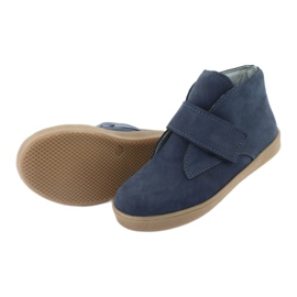 Boty na suchý zip Mazurek 1101 navy blue modrý 5