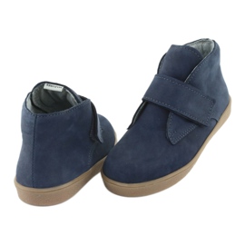 Boty na suchý zip Mazurek 1101 navy blue modrý 4