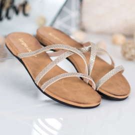 Sergio Leone Stylové pantofle žluť 2