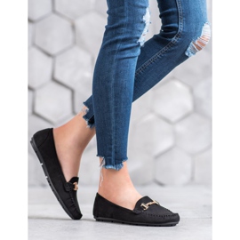 Clowse Černé mokasíny s ozdobou černá 1